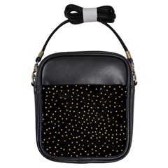 Grunge Retro Pattern Black Triangles Girls Sling Bags