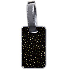 Grunge Retro Pattern Black Triangles Luggage Tags (two Sides)