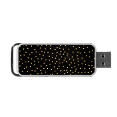 Grunge Retro Pattern Black Triangles Portable Usb Flash (one Side) by Simbadda