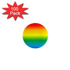 Rainbow Background Colourful 1  Mini Magnets (100 Pack)  by Simbadda