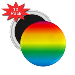 Rainbow Background Colourful 2 25  Magnets (10 Pack) 