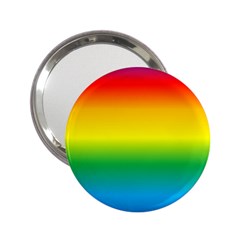 Rainbow Background Colourful 2 25  Handbag Mirrors by Simbadda