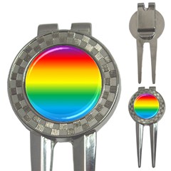 Rainbow Background Colourful 3-in-1 Golf Divots