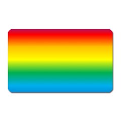 Rainbow Background Colourful Magnet (rectangular)