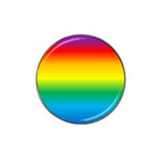 Rainbow Background Colourful Hat Clip Ball Marker