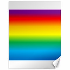 Rainbow Background Colourful Canvas 18  X 24   by Simbadda