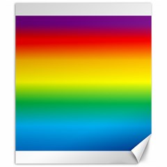 Rainbow Background Colourful Canvas 20  X 24  