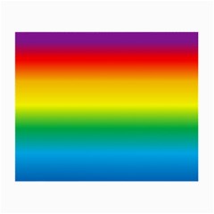 Rainbow Background Colourful Small Glasses Cloth (2-side) by Simbadda