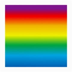 Rainbow Background Colourful Medium Glasses Cloth (2-side) by Simbadda