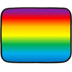 Rainbow Background Colourful Double Sided Fleece Blanket (mini) 