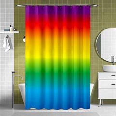 Rainbow Background Colourful Shower Curtain 48  X 72  (small) 