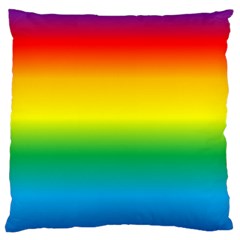 Rainbow Background Colourful Large Cushion Case (two Sides) by Simbadda