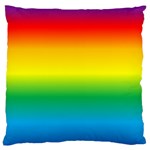 Rainbow Background Colourful Large Cushion Case (Two Sides) Front