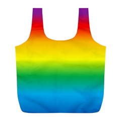 Rainbow Background Colourful Full Print Recycle Bags (l)  by Simbadda