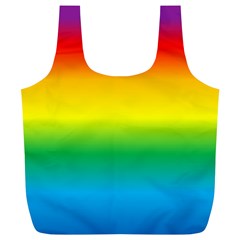 Rainbow Background Colourful Full Print Recycle Bags (l)  by Simbadda