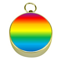 Rainbow Background Colourful Gold Compasses