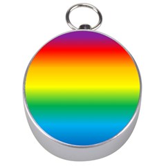 Rainbow Background Colourful Silver Compasses by Simbadda