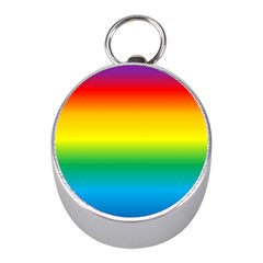 Rainbow Background Colourful Mini Silver Compasses by Simbadda