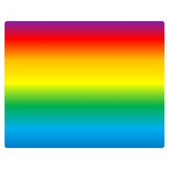 Rainbow Background Colourful Double Sided Flano Blanket (medium) 