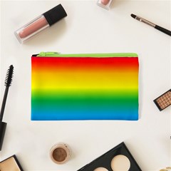 Rainbow Background Colourful Cosmetic Bag (xs)