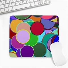 Dots Circles Colorful Unique Large Mousepads by Simbadda