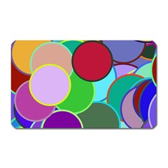 Dots Circles Colorful Unique Magnet (rectangular)