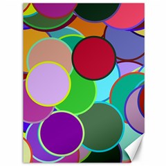 Dots Circles Colorful Unique Canvas 36  X 48  