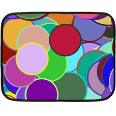 Dots Circles Colorful Unique Fleece Blanket (mini)