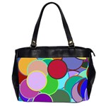 Dots Circles Colorful Unique Office Handbags (2 Sides)  Front