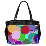 Dots Circles Colorful Unique Office Handbags (2 Sides)  Back