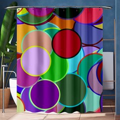 Dots Circles Colorful Unique Shower Curtain 60  X 72  (medium) 