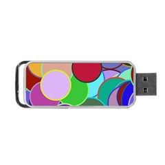 Dots Circles Colorful Unique Portable Usb Flash (one Side)