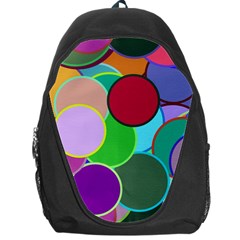 Dots Circles Colorful Unique Backpack Bag by Simbadda