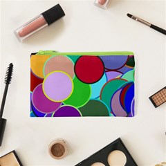 Dots Circles Colorful Unique Cosmetic Bag (xs)