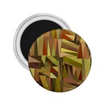 Earth Tones Geometric Shapes Unique 2.25  Magnets Front