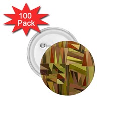 Earth Tones Geometric Shapes Unique 1 75  Buttons (100 Pack)  by Simbadda