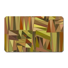 Earth Tones Geometric Shapes Unique Magnet (rectangular)