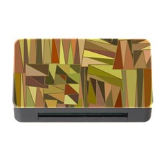 Earth Tones Geometric Shapes Unique Memory Card Reader With Cf