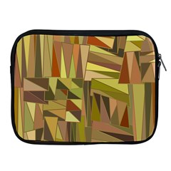 Earth Tones Geometric Shapes Unique Apple Ipad 2/3/4 Zipper Cases by Simbadda