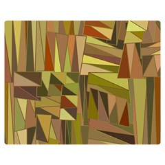 Earth Tones Geometric Shapes Unique Double Sided Flano Blanket (medium) 