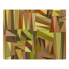 Earth Tones Geometric Shapes Unique Double Sided Flano Blanket (large) 