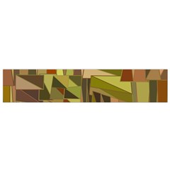 Earth Tones Geometric Shapes Unique Flano Scarf (small)