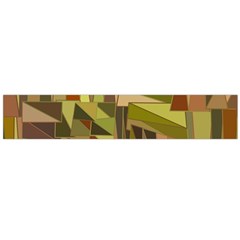 Earth Tones Geometric Shapes Unique Flano Scarf (large) by Simbadda