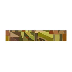 Earth Tones Geometric Shapes Unique Flano Scarf (mini)