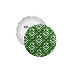 St Patrick S Day Damask Vintage Green Background Pattern 1 75  Buttons by Simbadda