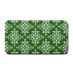 St Patrick S Day Damask Vintage Green Background Pattern Medium Bar Mats