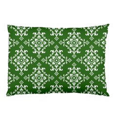 St Patrick S Day Damask Vintage Green Background Pattern Pillow Case