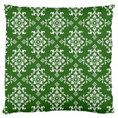 St Patrick S Day Damask Vintage Green Background Pattern Standard Flano Cushion Case (two Sides) by Simbadda