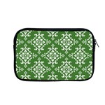 St Patrick S Day Damask Vintage Green Background Pattern Apple MacBook Pro 13  Zipper Case Front