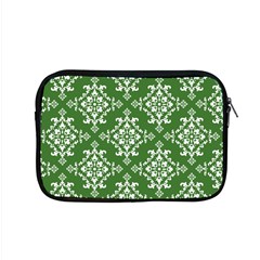 St Patrick S Day Damask Vintage Green Background Pattern Apple Macbook Pro 15  Zipper Case by Simbadda